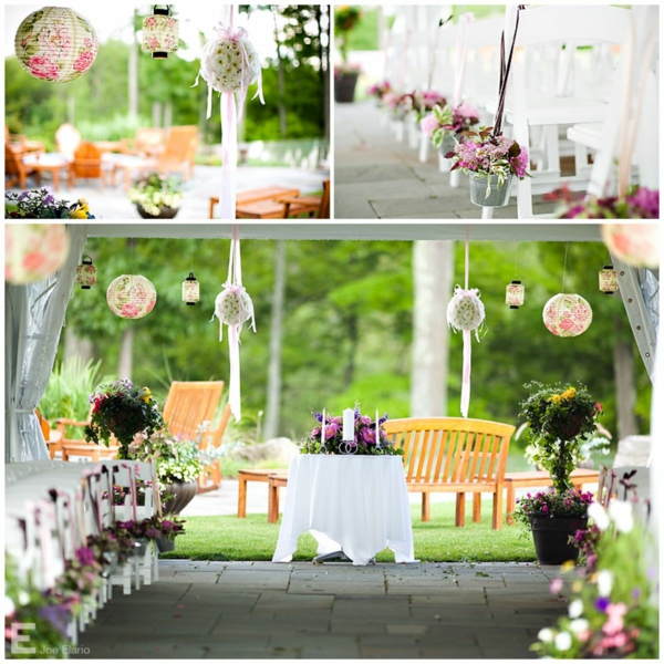 decoration mariage jardin