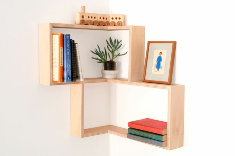 etagere d’angle murale fixation invisible