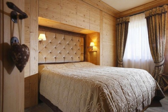 chambre coucher beige lit spacieux
