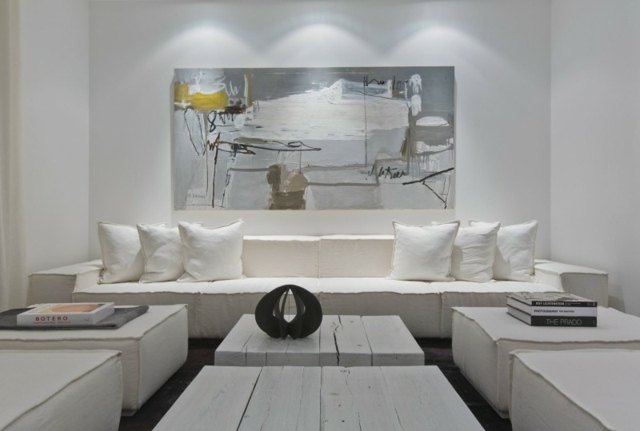 décoration salon moderne blanc