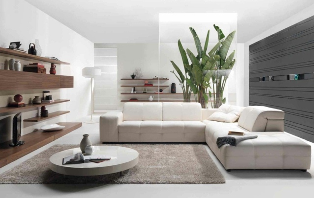 Idées décoration de salon moderne - design et minimaliste