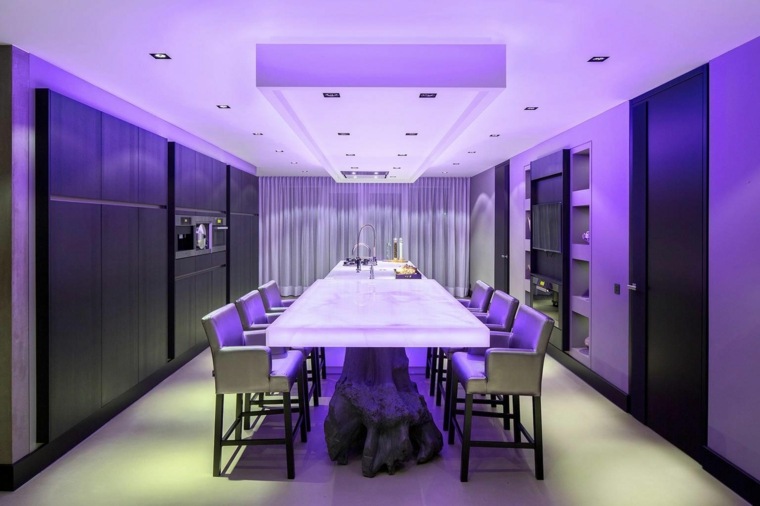 éclairage LED salle à manger moderne