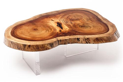 table basse en bois design moderne salon idée