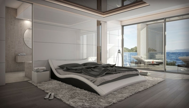 chambre lit design futuriste