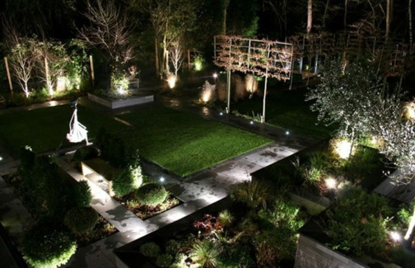 eclairage jardin design