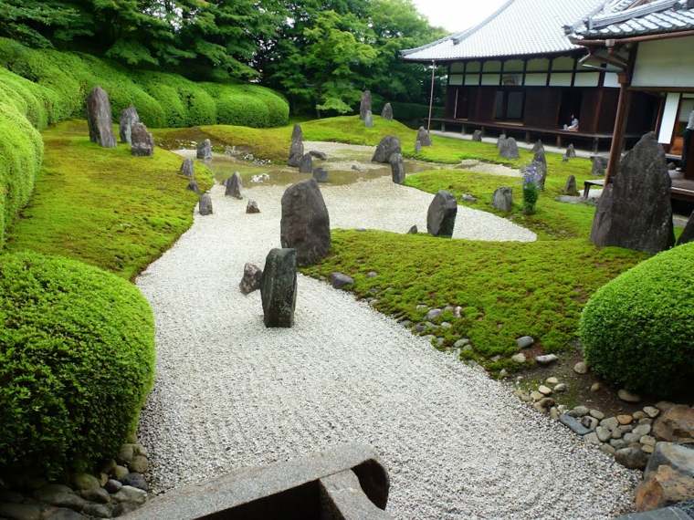 jardin japonais deco arbustes