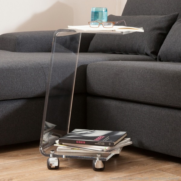 salon idée mobilier design meuble tv plexiglas rangements