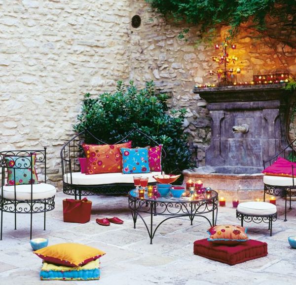 salon jardin style moderne marocain