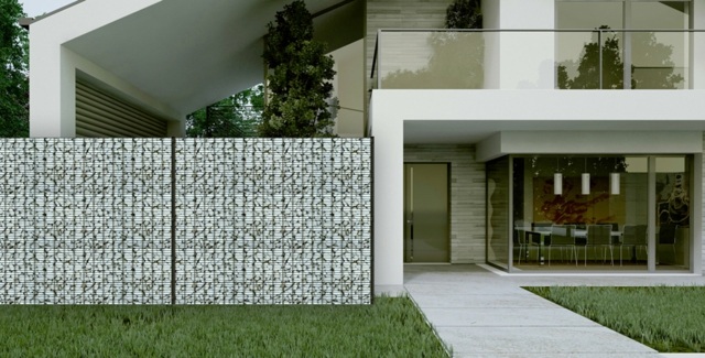 mur gabion design Betafence Zenturosecure