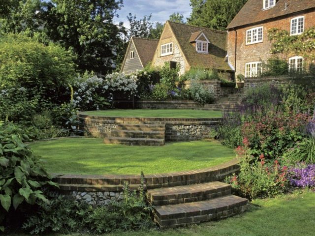 jardin terrasses cottage anglais
