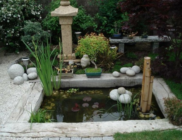 jardin japonais style eau déco pas chère aménagements