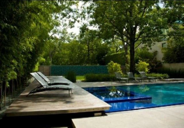 jardin piscine moderne idee