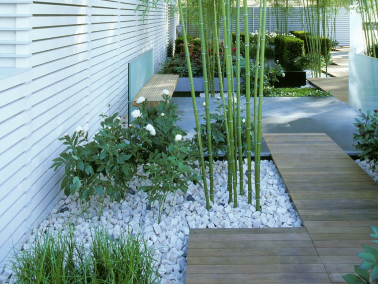 jardins japonais bois pierre bambou