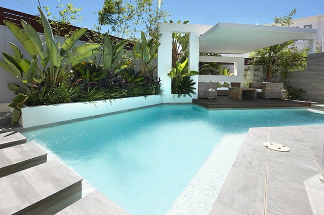 terrasse design piscine