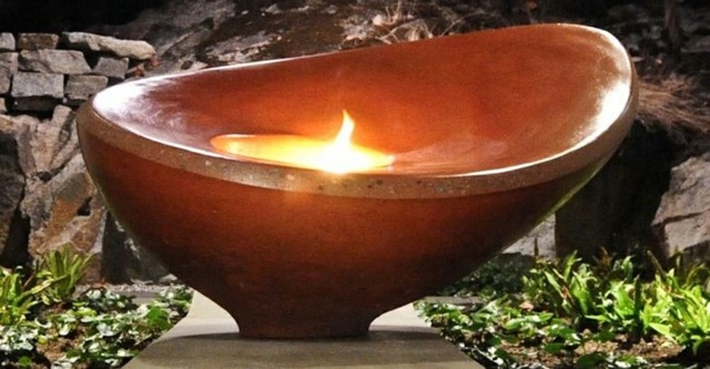 vasque feu design bronze