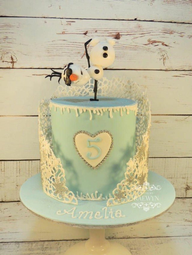 gâteau anniversaire bonhomme de neige gâteau amélie 