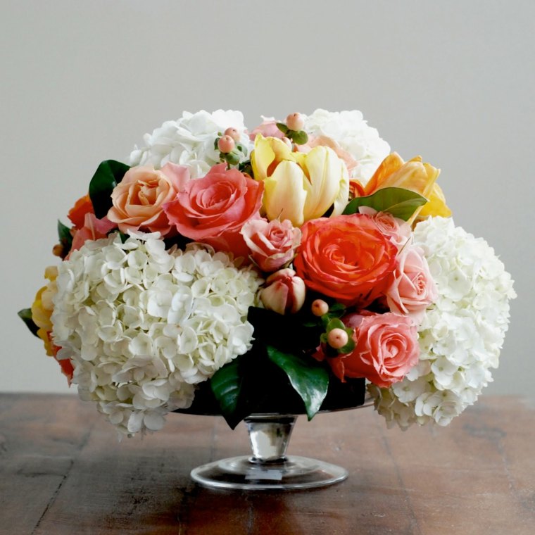 centre de table floral bouquet fleurs idées