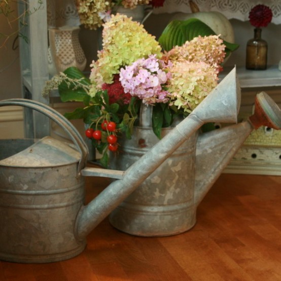 arrosoirs servent vases plantoirs