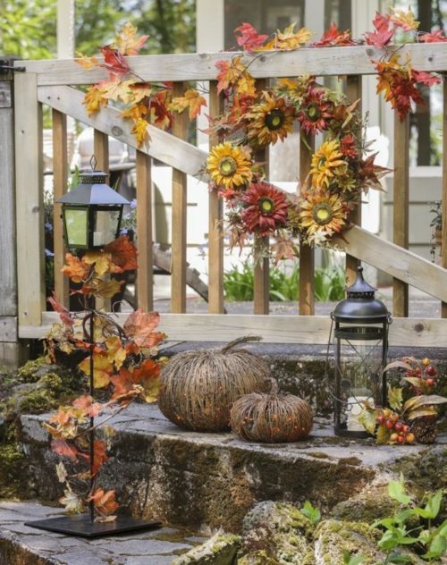 La lanterne décorative decoration jardin automne