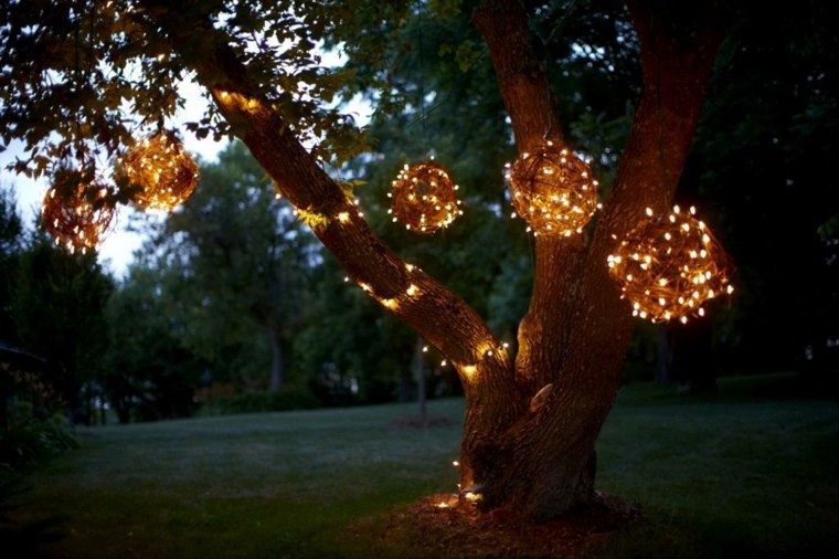 luminaire extérieur idée arbre