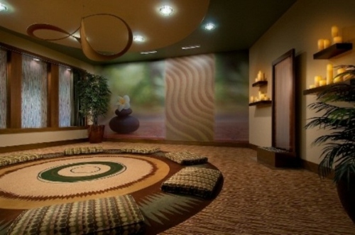 vue salle meditation spacieuse