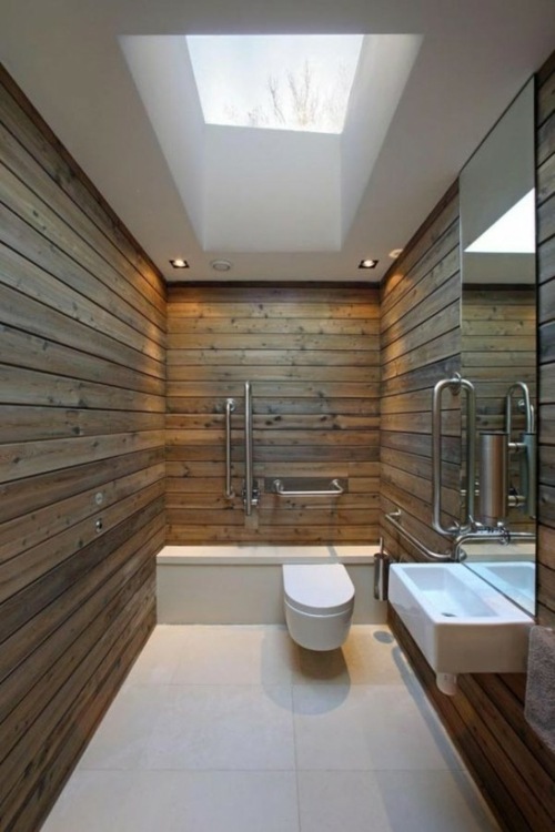 zoom salle bains rustique minimaliste