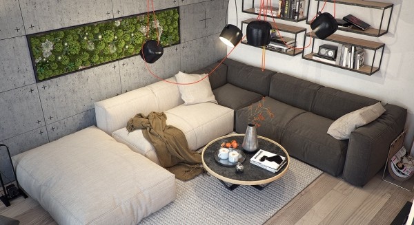 Canapé moderne et confortable