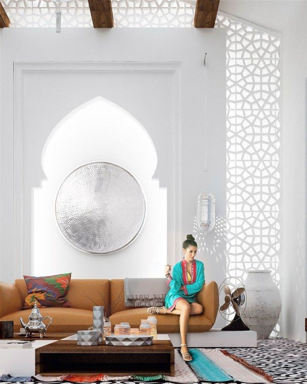 Salon coloré marocain