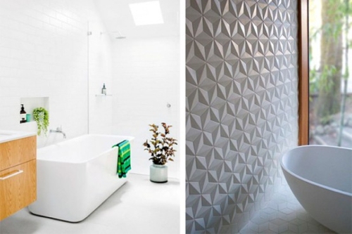 Simplicité design dans la salle de bain
