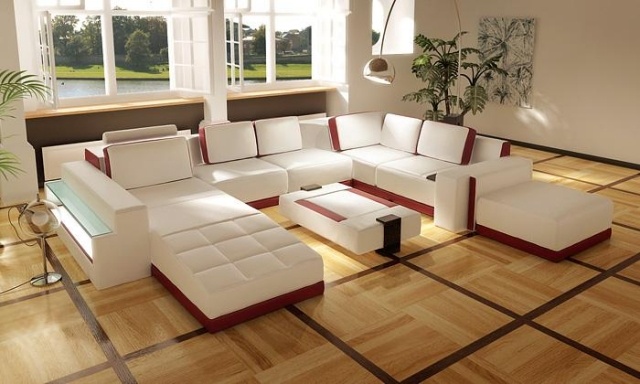 aménagement-de-salon-meubles-modernes-canape-ensemble-blanc-rouge-meridienne