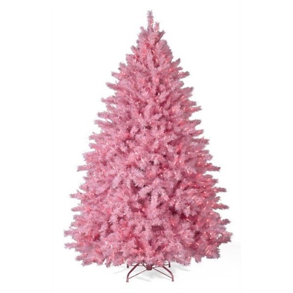 arbre-Noël-artificielle-idée-originale-couleur-rose