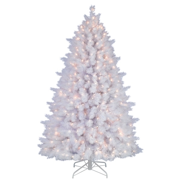 arbre de Noël idée-originale-guirlande-lumineuse-couleur-blanche