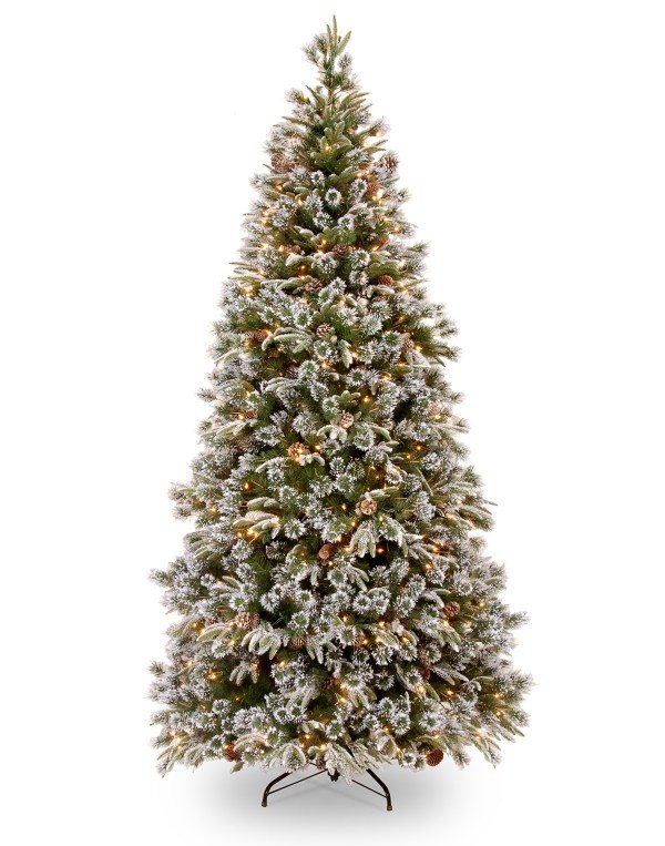 arbre-Noël-idée-originale-guirlande-lumineuse-neige