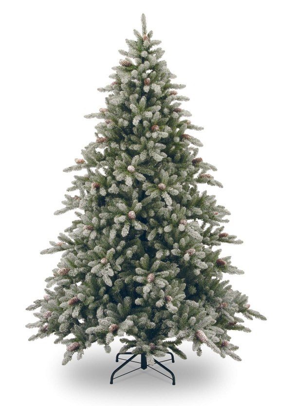 arbre-Noël-idée-originale-neige-artificielle-embellir-salon