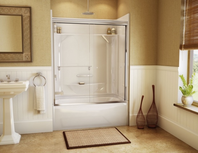 baignoire-douche-idée-originale-porte-transparent-lavabo