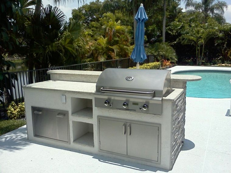 barbecue fixe design moderne