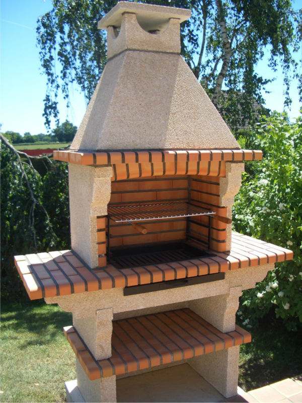 barbecue fixe pratique brique-pierre