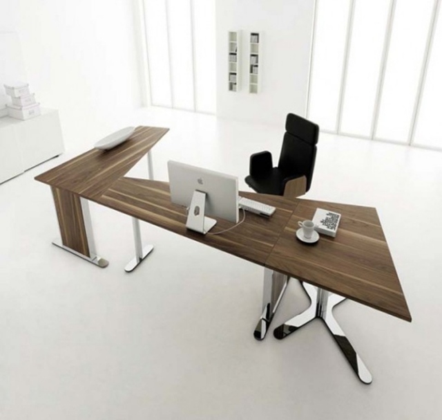 bureau-informatique-idée-originale-materiau-bois-chaise