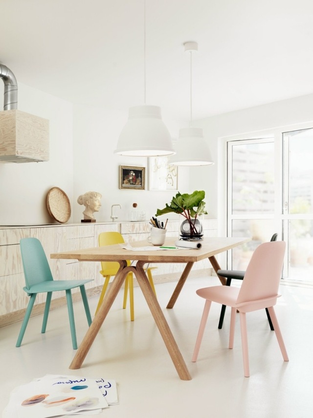 chaises-design-NERD-MUUTO-bois-coloré-salle-manger chaises design
