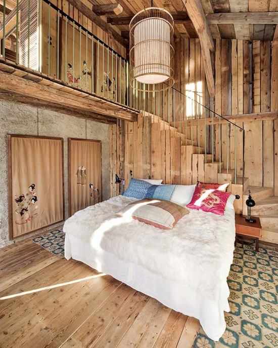 chambre coucher decoration bois