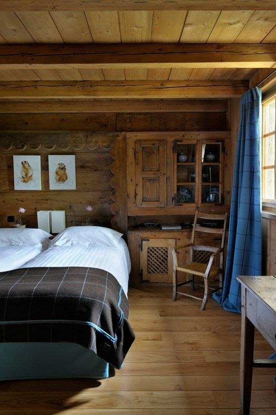 chambre coucher style chalet