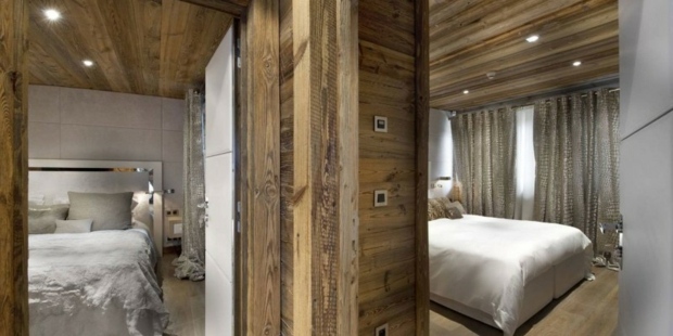 chambres deco murs bois vieilli style rustique