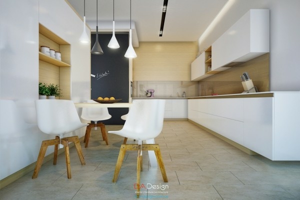 cuisine moderne blanc salle manger