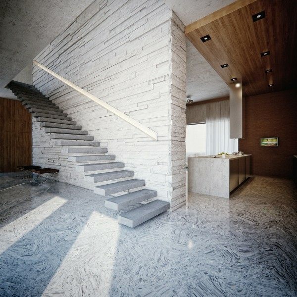 deco escalier design beton