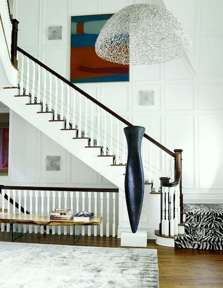 escalier de design moderne tapis luminaire