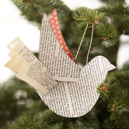 déco de Noël DIY-idée-originale-oiseau-papier-sapin