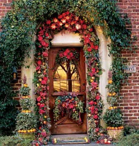 décoration-de-Noël-idée-originale-extérieur-porte-entrée