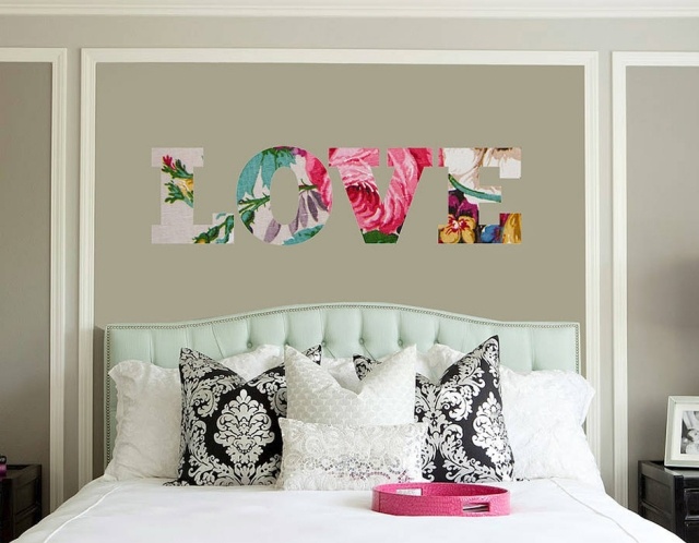 décoration-murale-idée-originale-chambre-coucher-amour