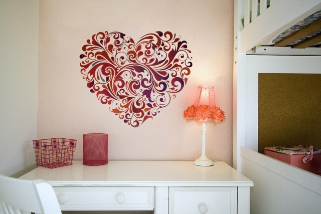 décoration-murale-idée-originale-coeur