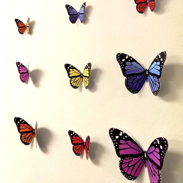 décoration-murale-idée-originale-papillons
